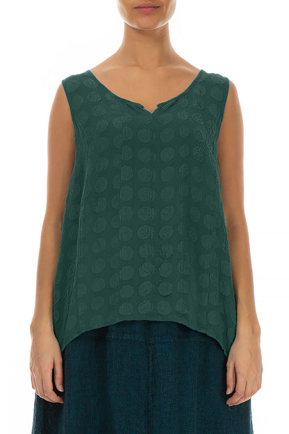 Sweetheart Neck Peacock Bubble Silk Top 1