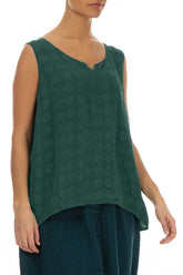 Sweetheart Neck Peacock Bubble Silk Top 3