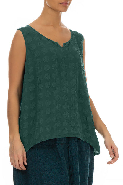 Sweetheart Neck Peacock Bubble Silk Top 3