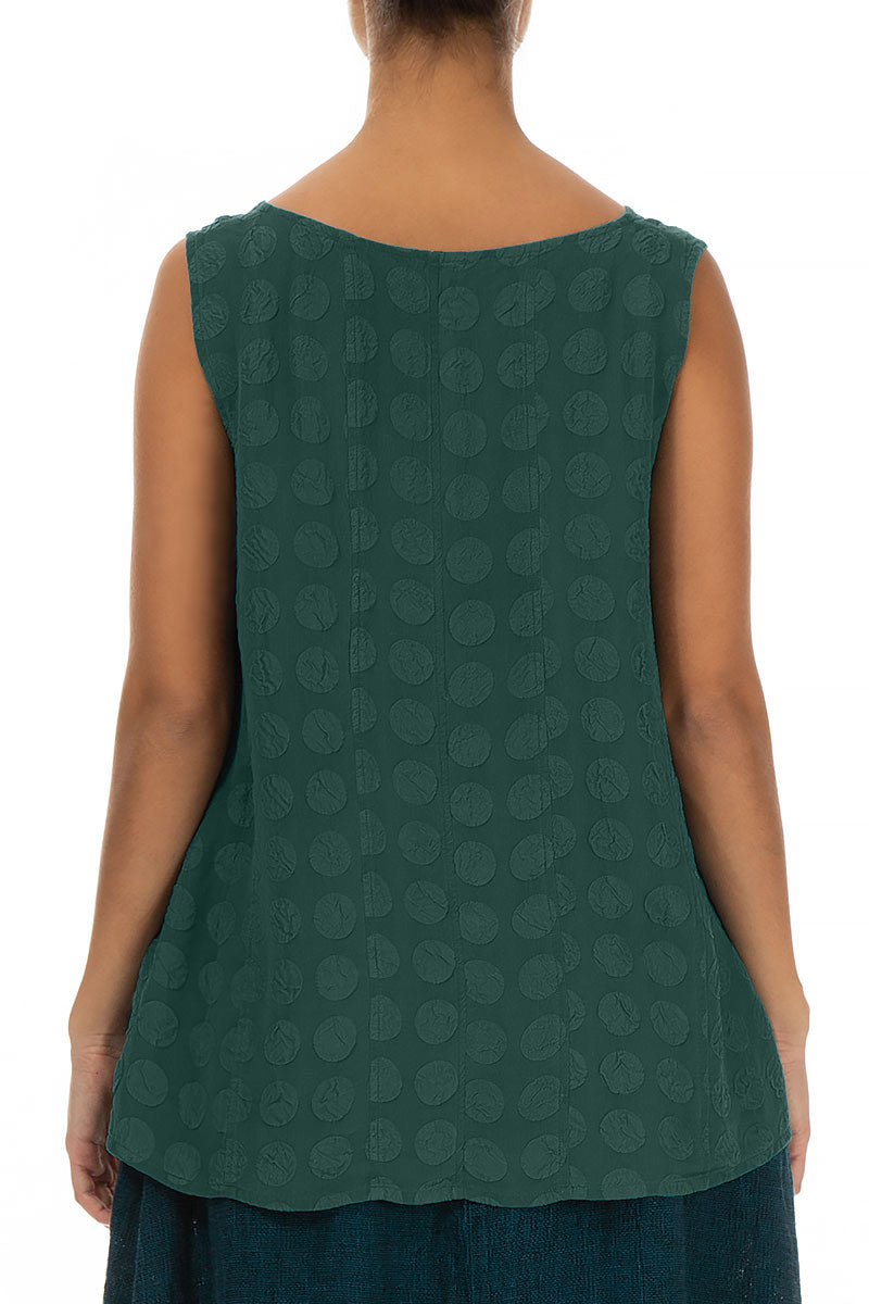 Sweetheart Neck Peacock Bubble Silk Top 2