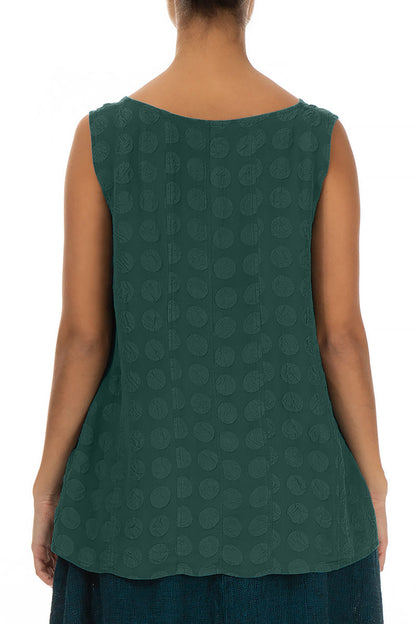 Sweetheart Neck Peacock Bubble Silk Top 2