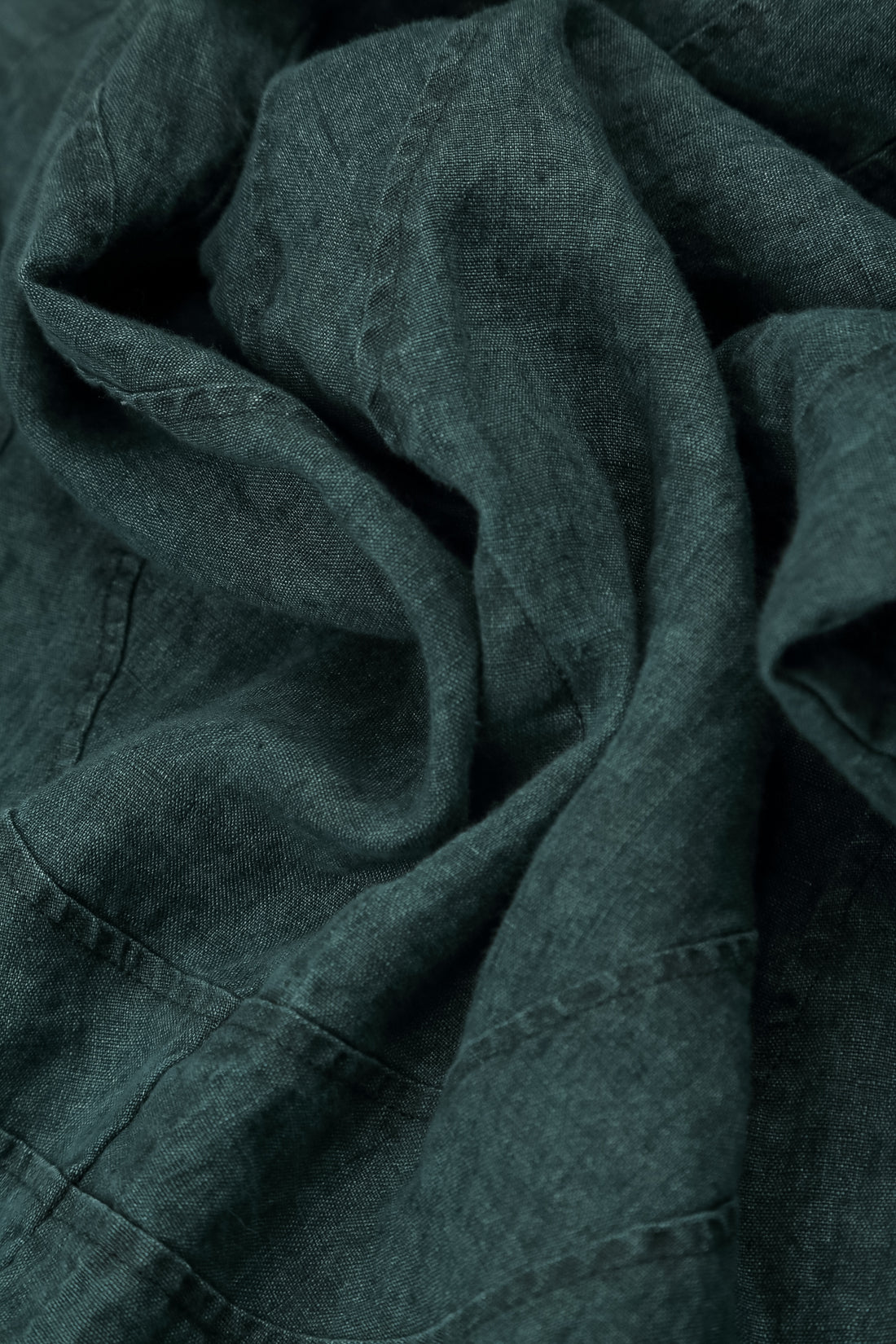 Sweetheart Neck Teal Linen Top 5