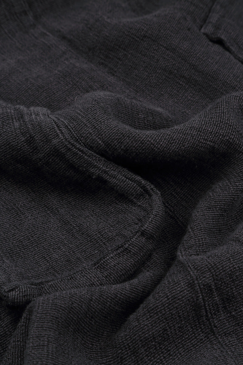 Taper Black Mélange Linen Trousers 5