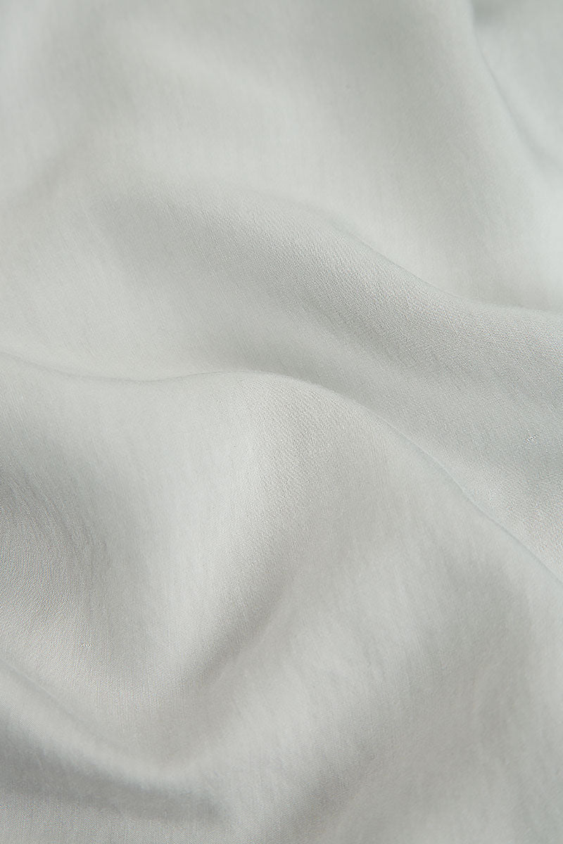 Taper Cream Silk Bamboo Trousers 4