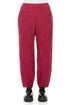 Taper Floral Ruby Silk Trousers 1