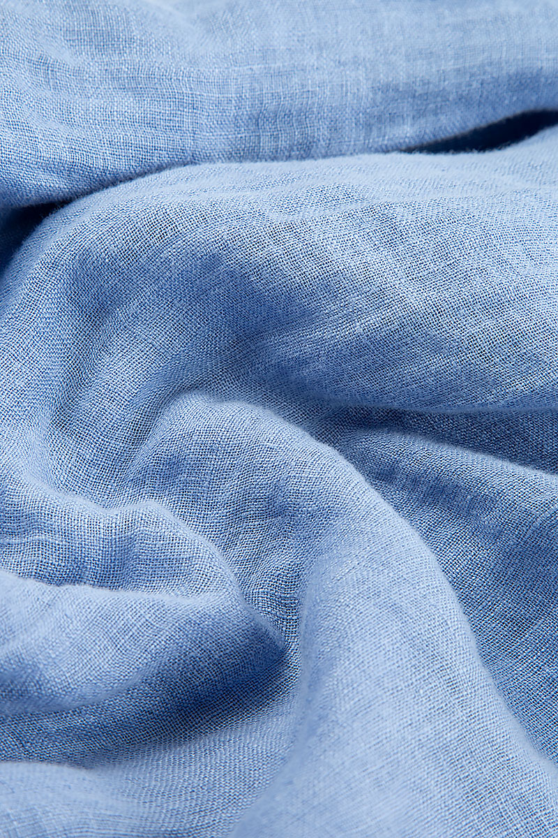 Taper Light Blue Linen Trousers 4