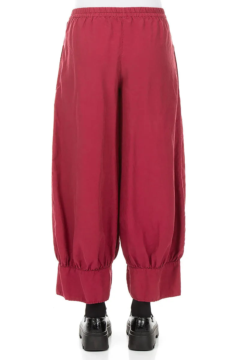 Taper Ruby Silk Cotton Trousers