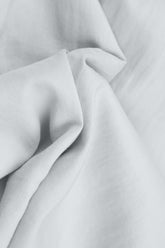 Taper Silver Grey Silk Cotton Trousers 4