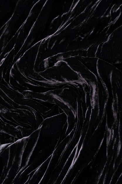 Taper Slate Blue Silk Velvet Trousers 4