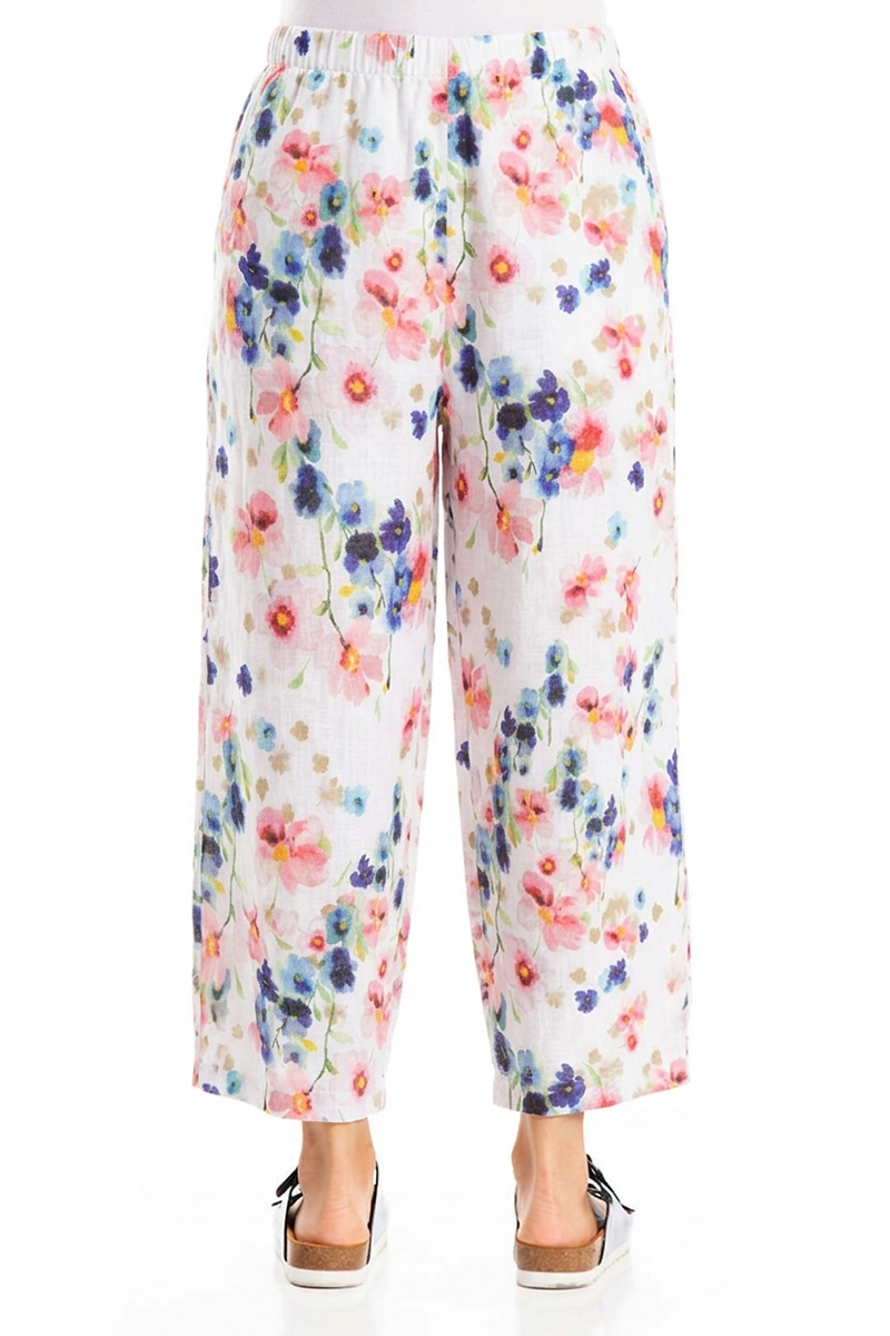 Tapered Primrose Linen Trousers 2