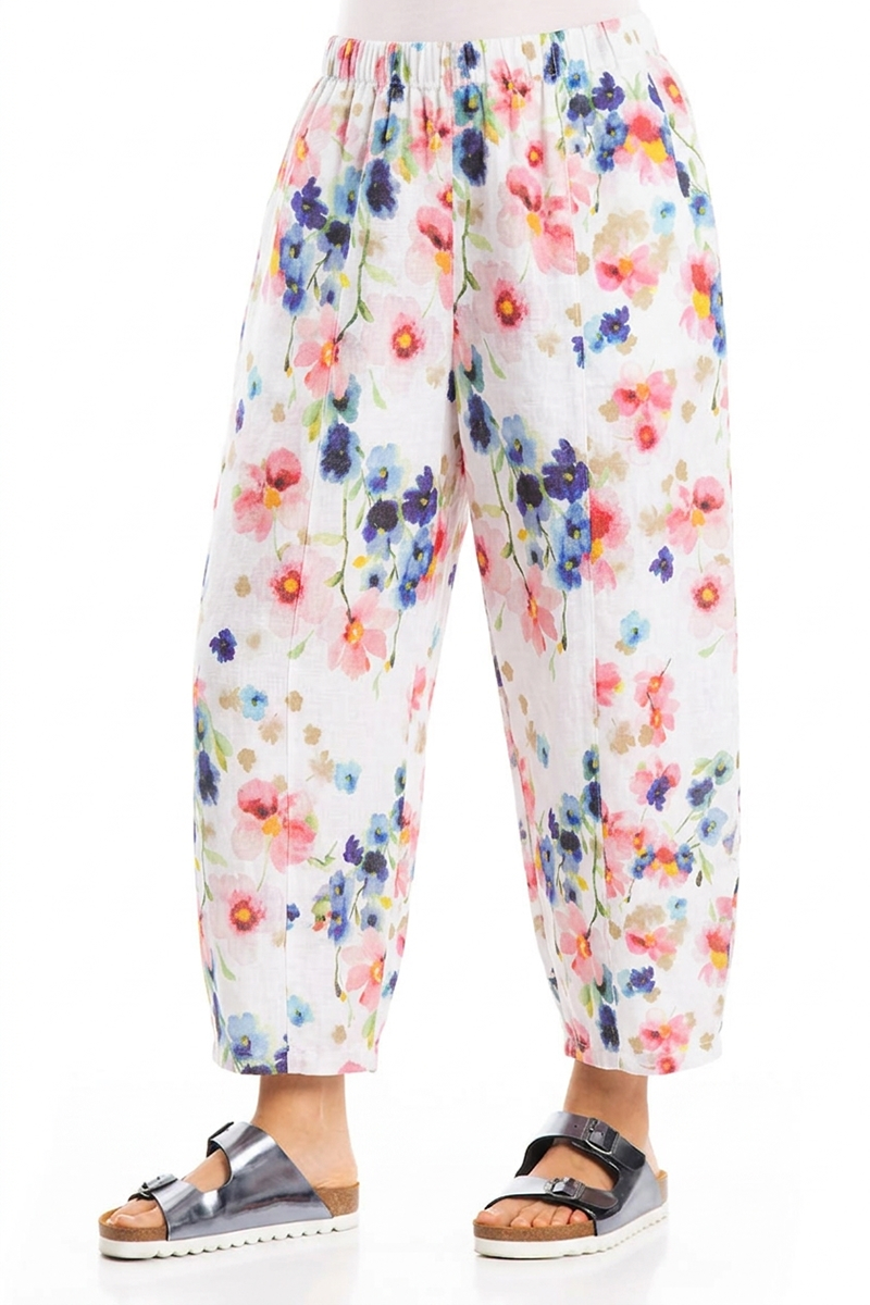 Tapered Primrose Linen Trousers 3