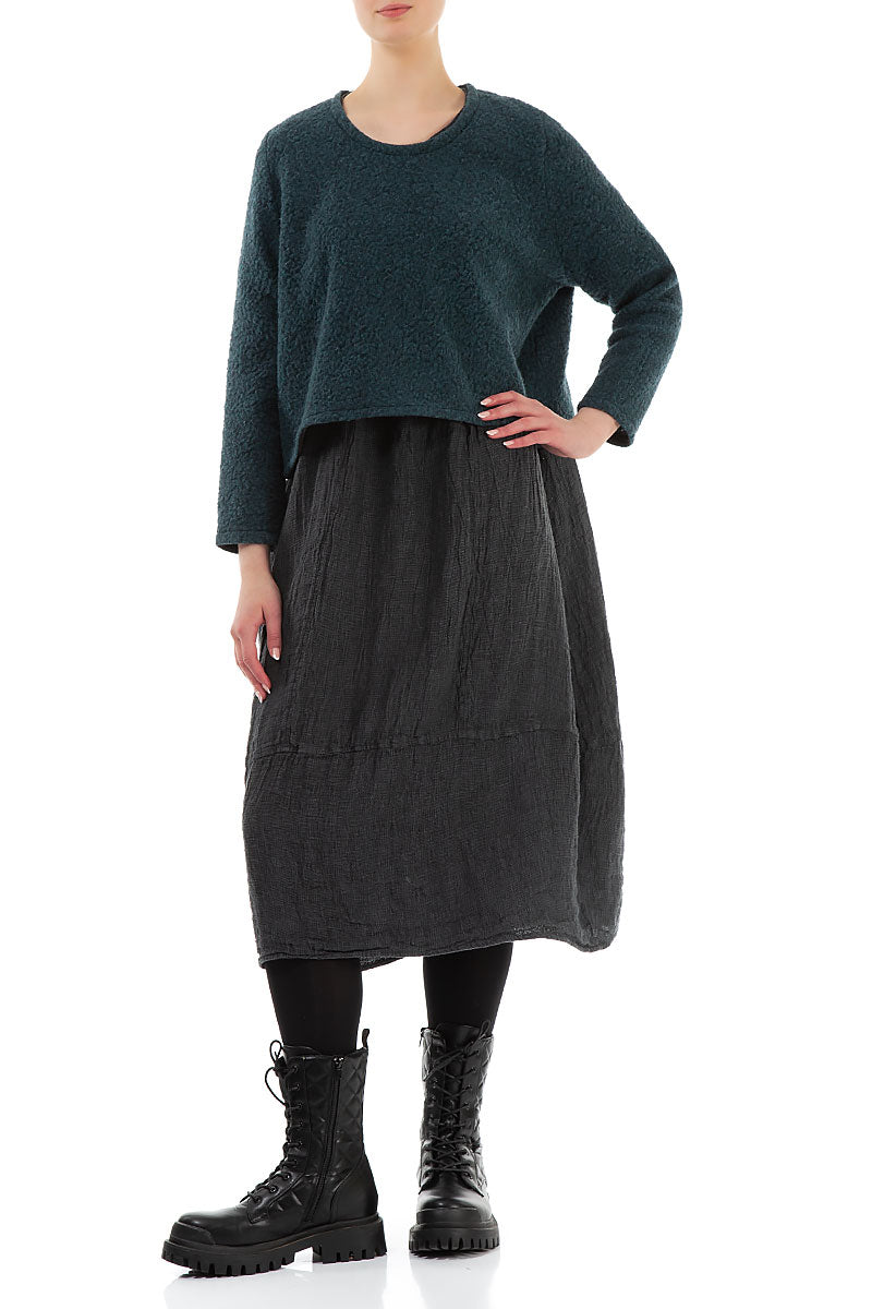 Plush Wool Teal Cotton Jumper