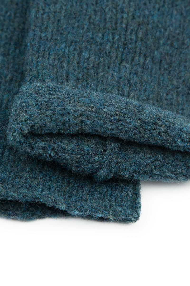 Teal Wool Leg Warmers