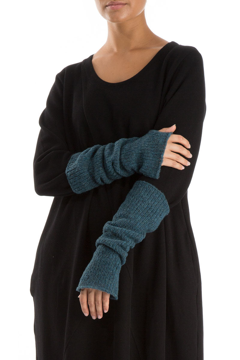 Teal Wool Wrists