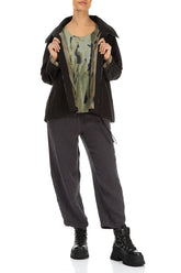 Terra Lined Black Cotton Jacket 4