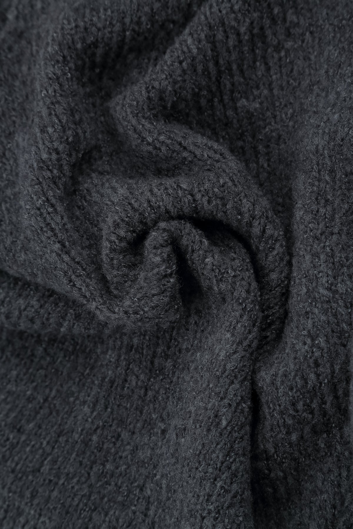 Three Pockets Dark Grey Wool Gilet 5