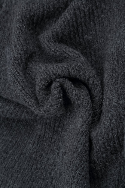 Three Pockets Dark Grey Wool Gilet 5