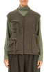 Three Pockets Khaki Wool Gilet 1