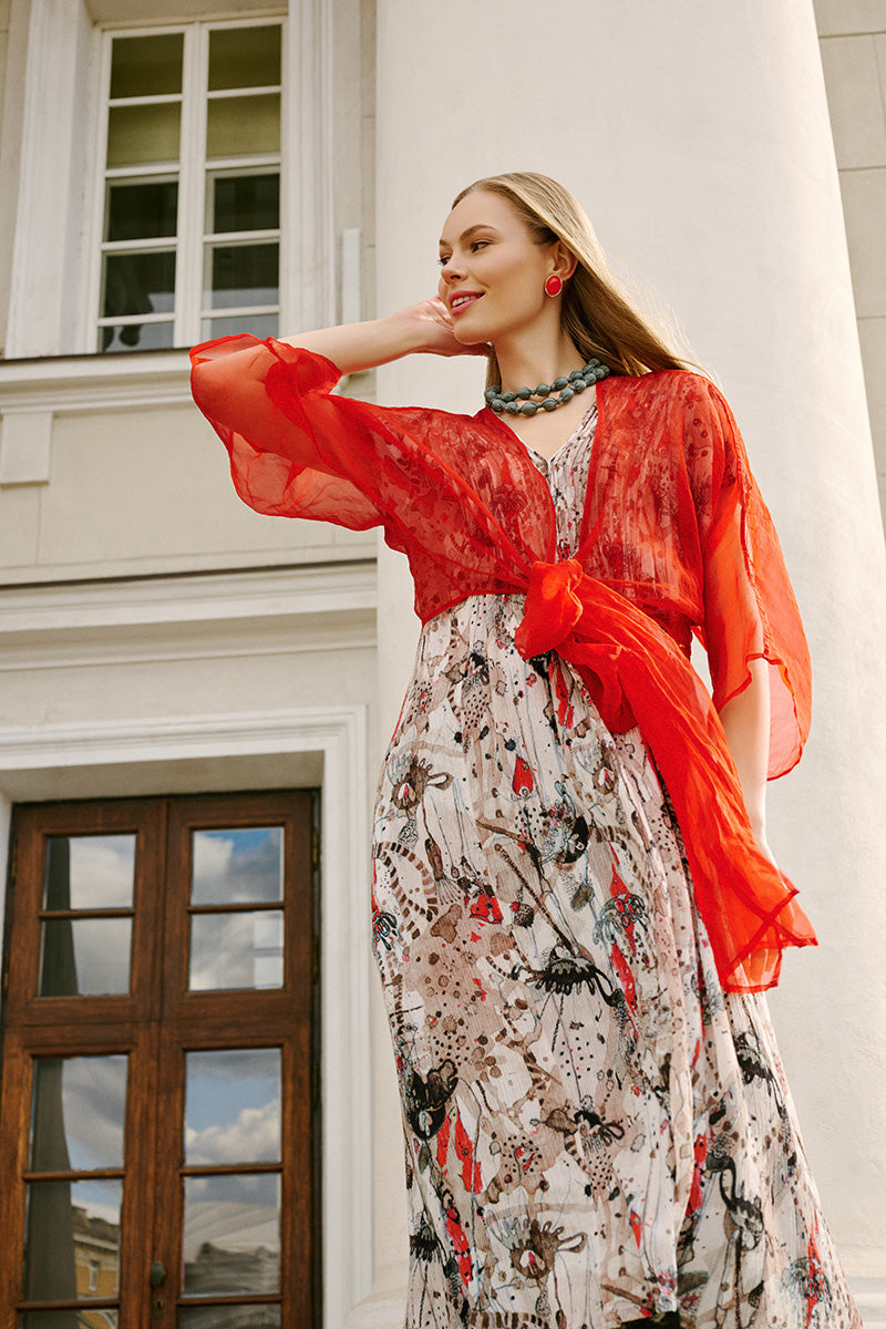 chiffon jackets for dresses Duntery Mother of the Bride Outfits Luxury Chiffon Long Jacket, Emerald
