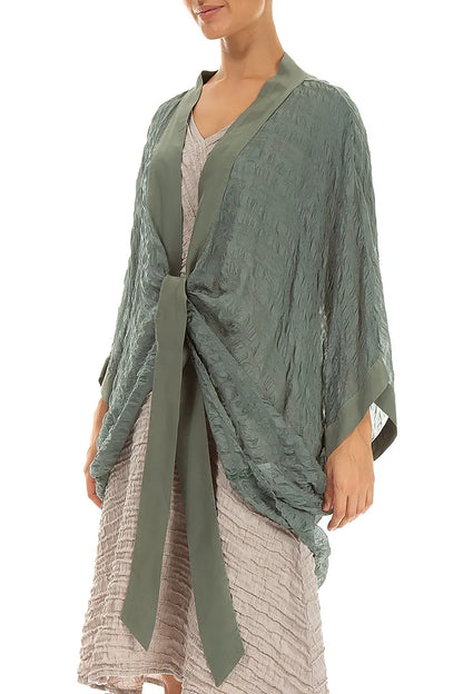 Veste en soie texturée Sage à nouer