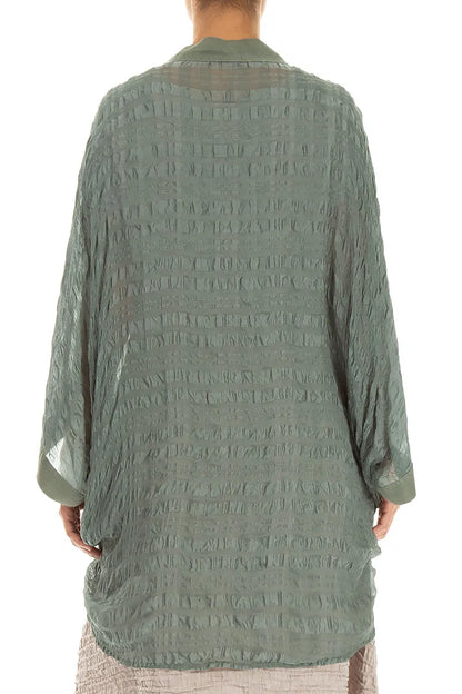 Veste en soie texturée Sage à nouer