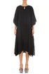 Tiered Black Light Silk Dress 1