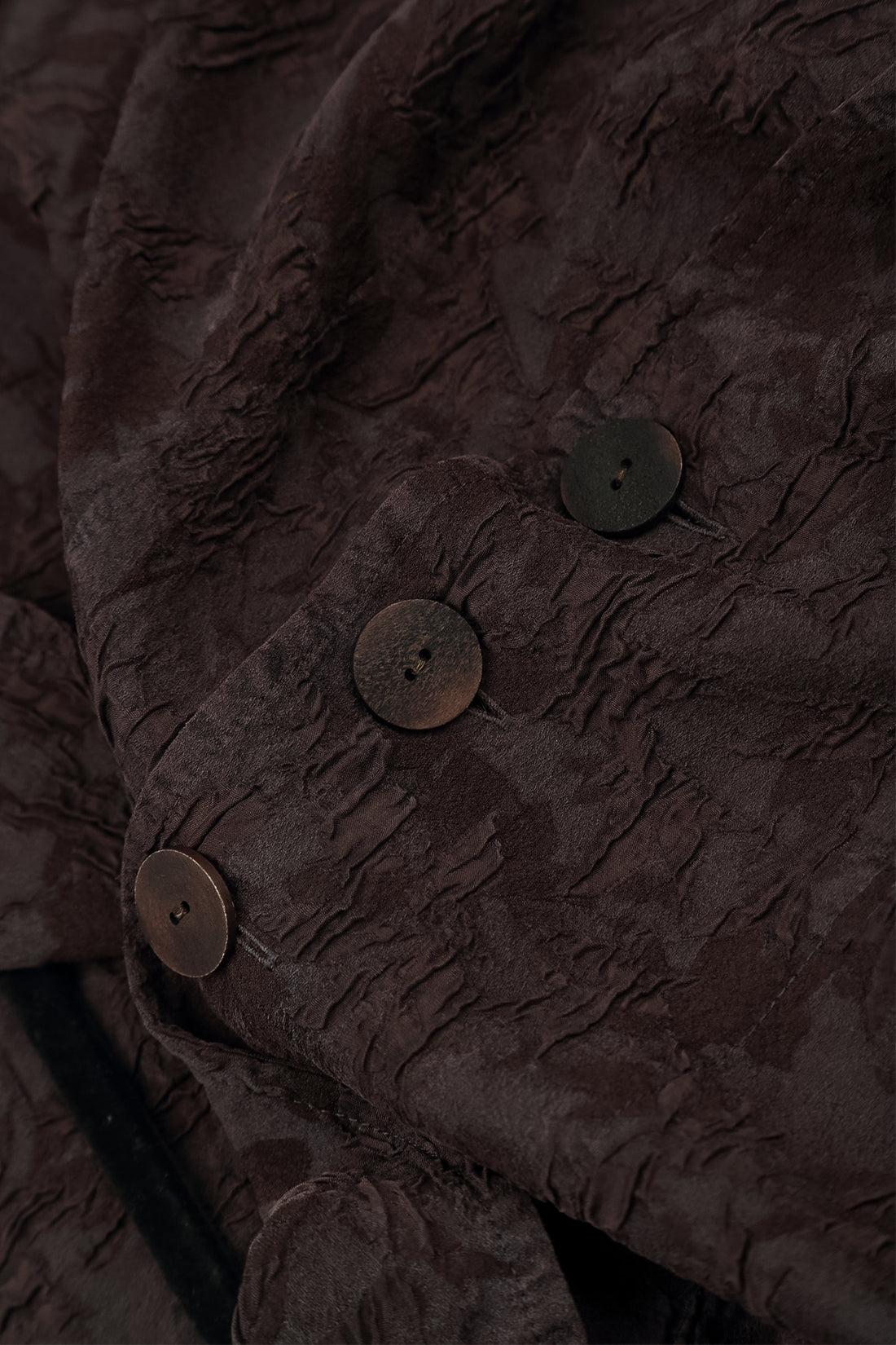 Truffle Brown Textured Silk Viscose Shirt Jacket 5