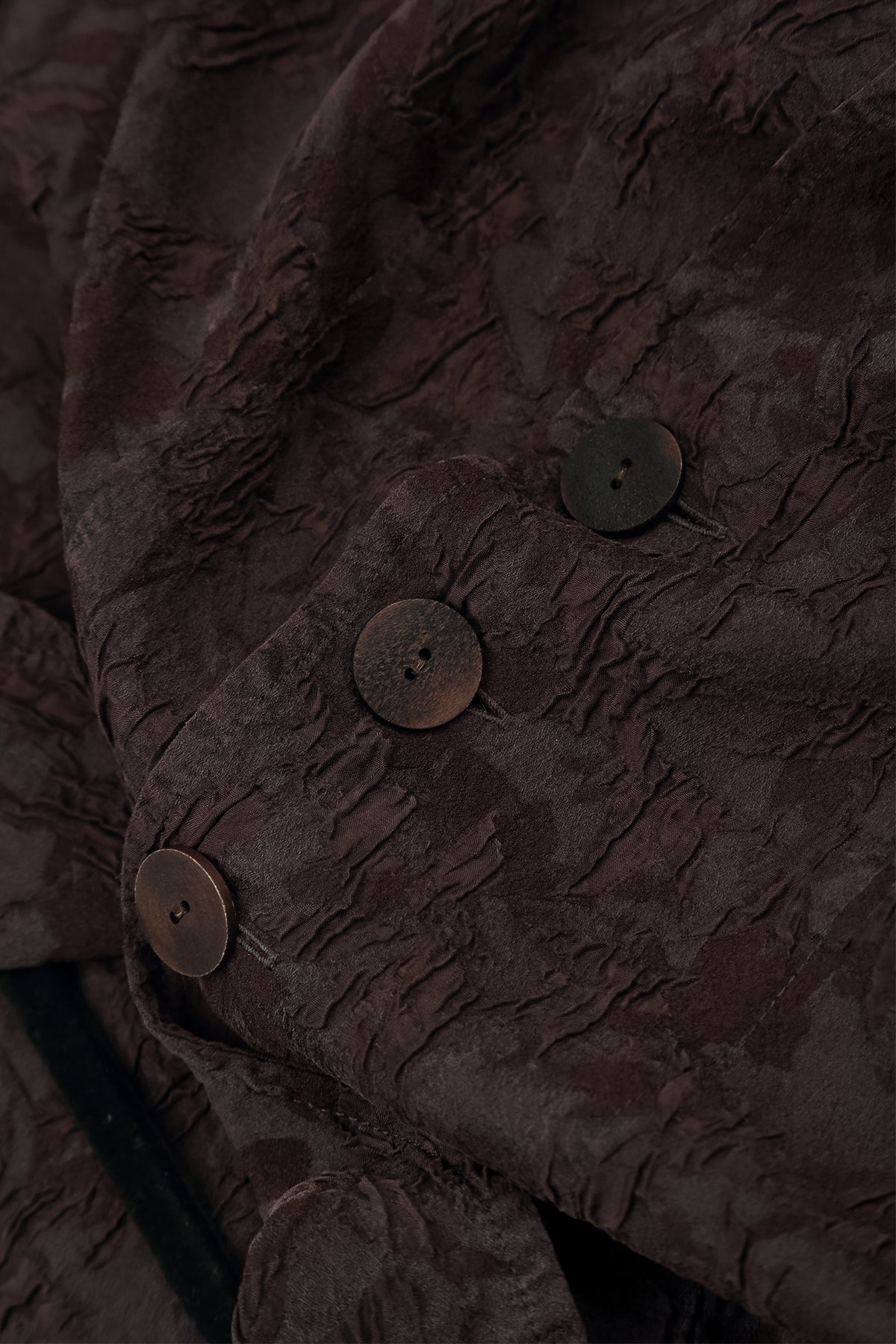 Truffle Brown Textured Silk Viscose Shirt Jacket