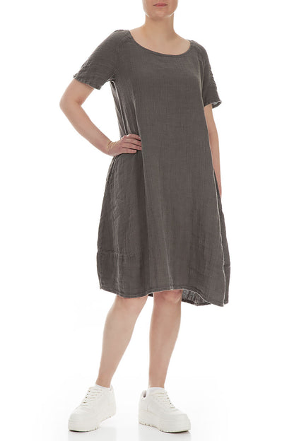 Truffle Textured Linen Dress 4
