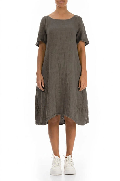 Truffle Textured Linen Dress 1