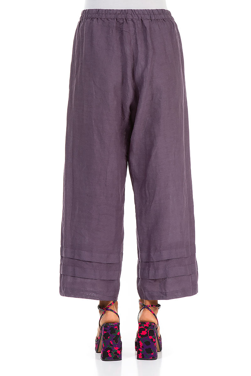 Tuck Ends Amethyst Linen Trousers