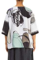 Tumbled Stone Centre Placket Linen Jacket 2