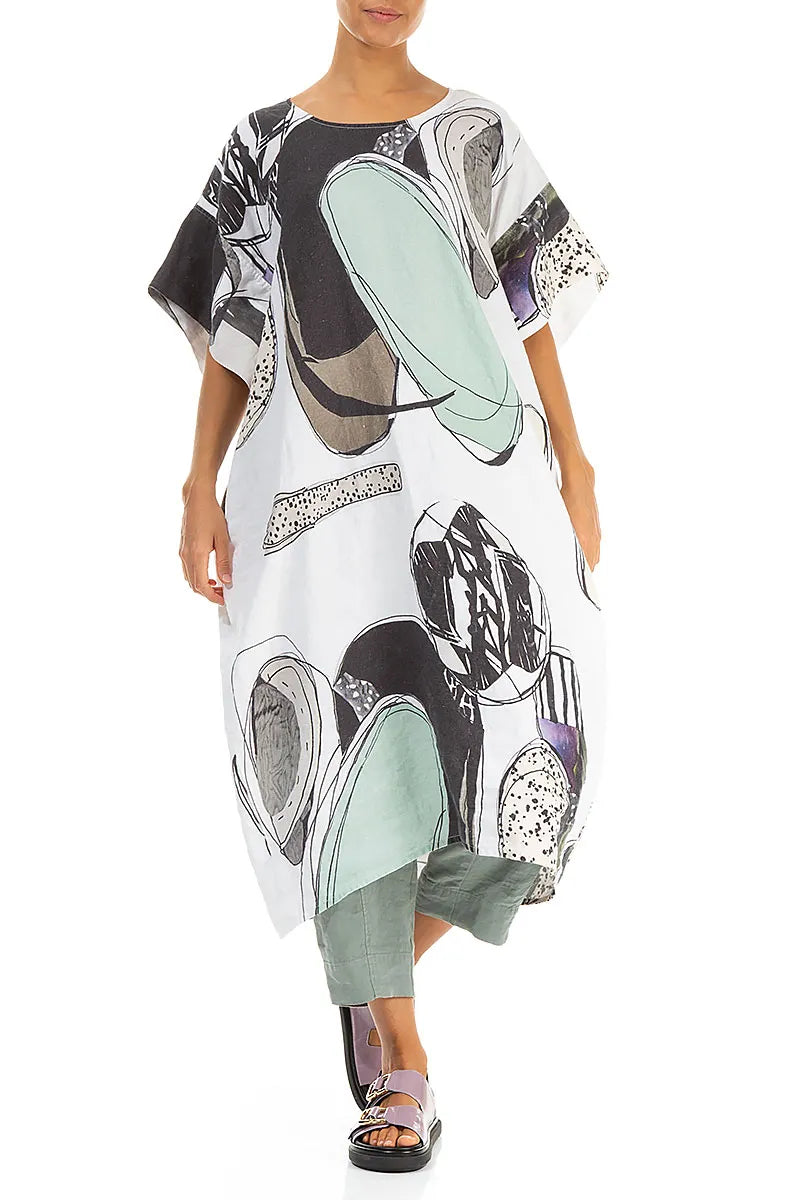 Tumbled Stone Easy Linen Dress