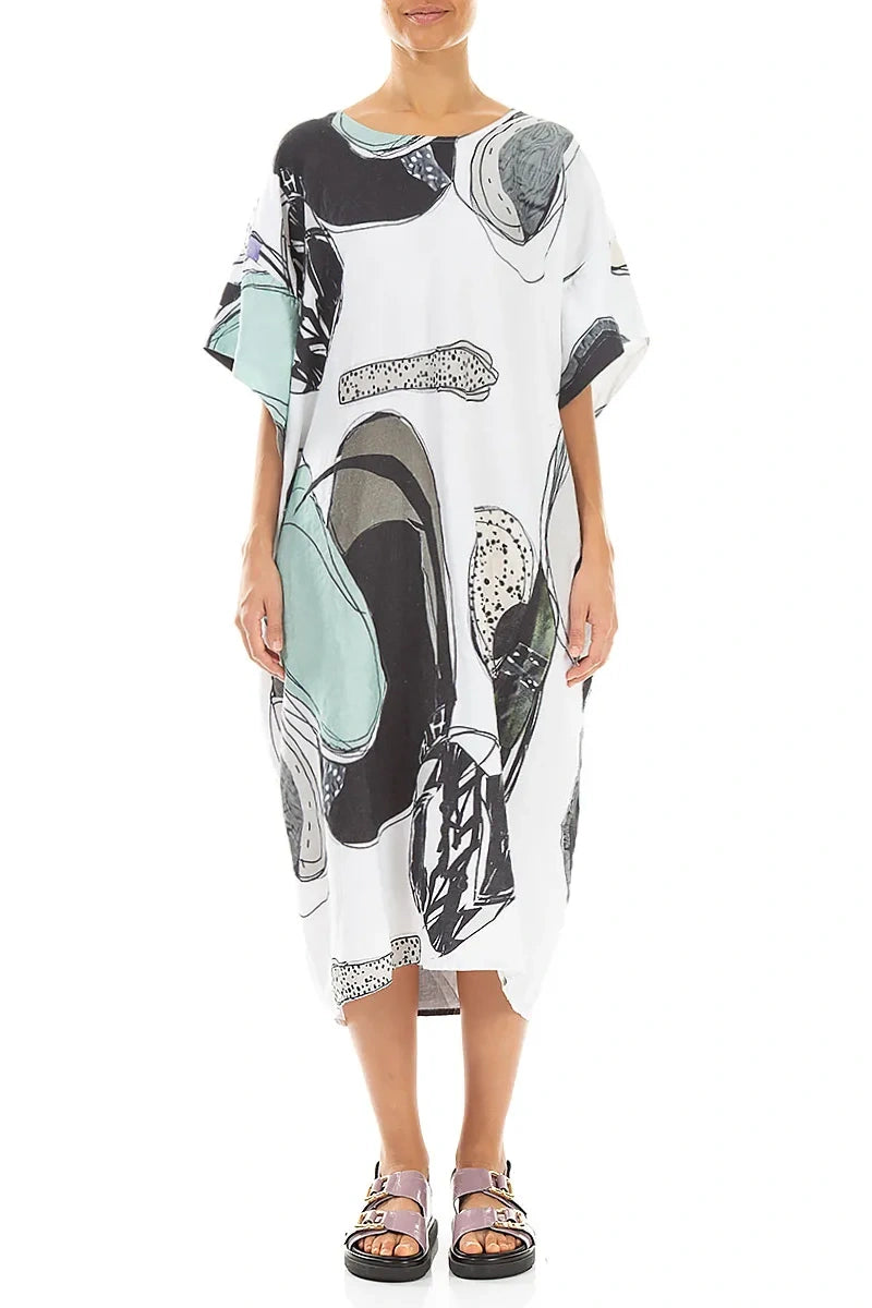 Tumbled Stone Easy Linen Dress