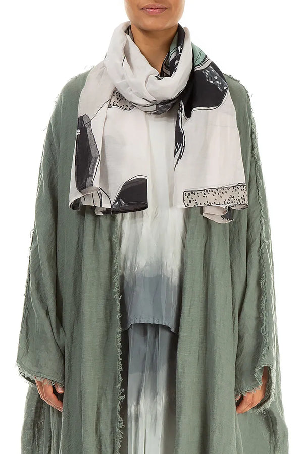 Tumbled Stone Silk Cotton Scarf