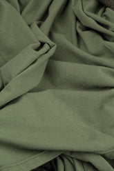 Turtleneck Forest Mist Cotton Blouse 5