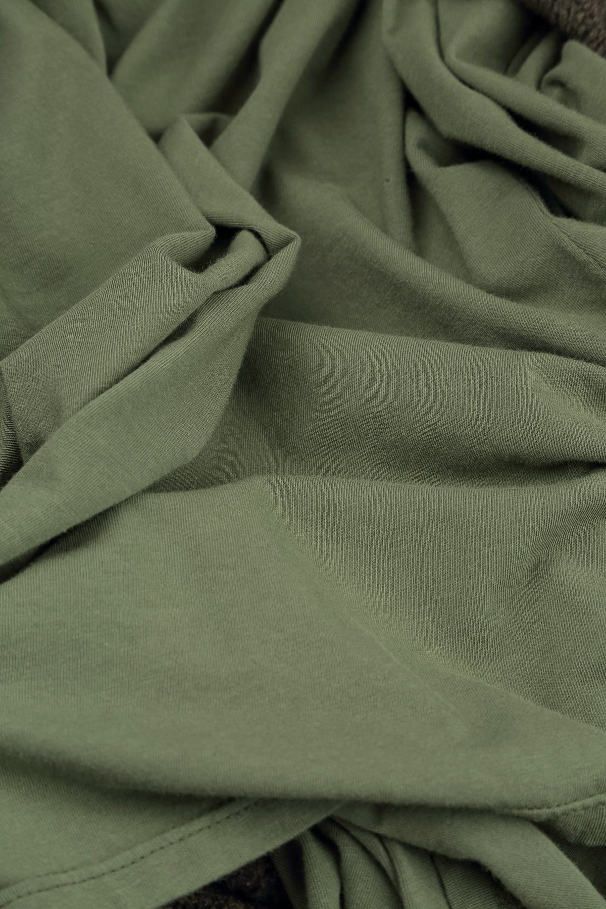 Turtleneck Forest Mist Cotton Blouse 5