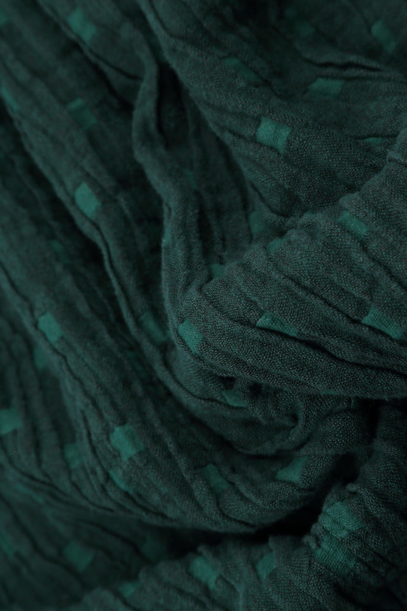 Two Pockets Emerald Textured Linen Tunic 5