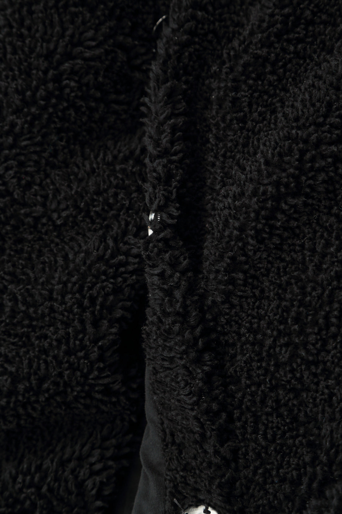Loose Black Teddy Cotton Gilet 8