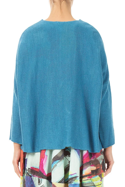 Two Pockets Denim Linen Cardigan 2