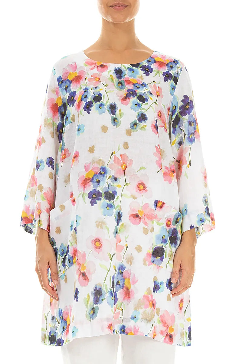 Two Pockets Primrose Linen Tunic