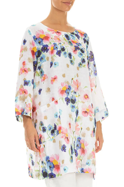 Two Pockets Primrose Linen Tunic