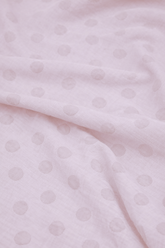 V-Neck Balloon Dotty Lilac Silk Dress 5