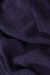 V-Neck Blue Violet Linen Viscose Blouse 5