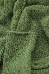 V-Neck Dark Sage Wool Sweater 5