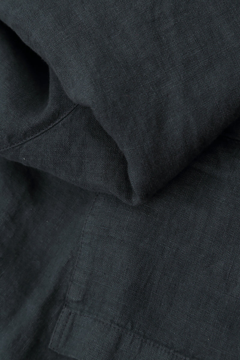 V-Neck Graphite Linen Blouse 5