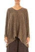 V-Neck Mélange Caramel Sweater 1