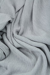 V-Neck Pin Tucks Silver Grey Silk Viscose Blouse 5