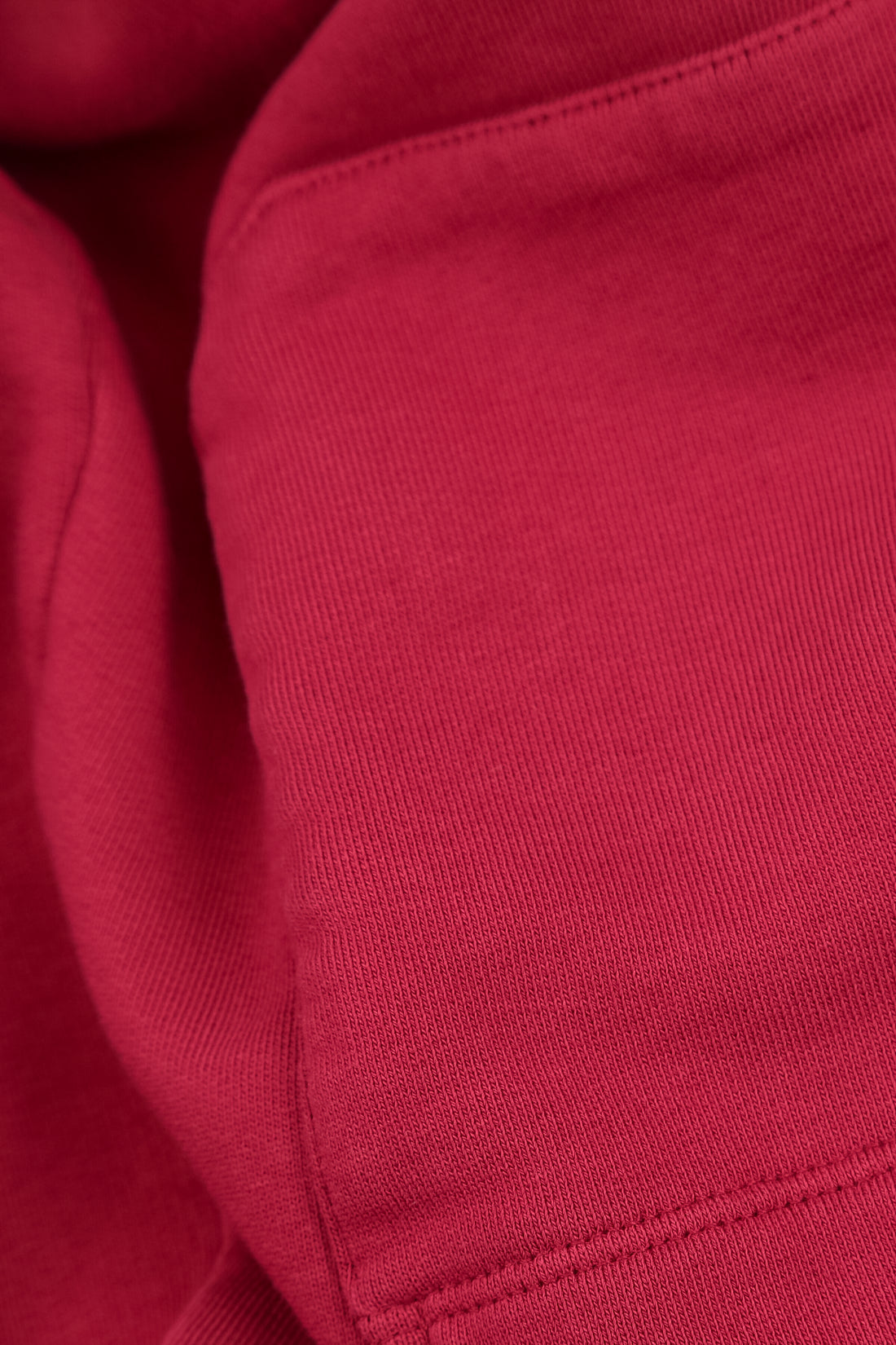 V-Neck Ruby French Terry Cotton Tunic 6