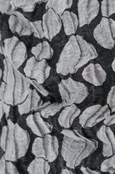 V-Neck Silver Circle Silk Linen Dress 5